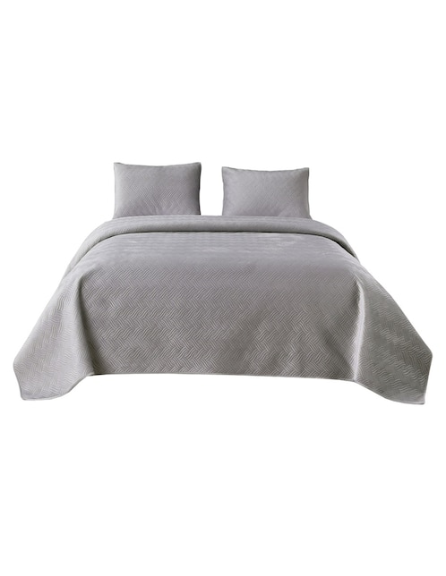 COLCHA HOMAGE COLSUVELVET26, KS, GRIS