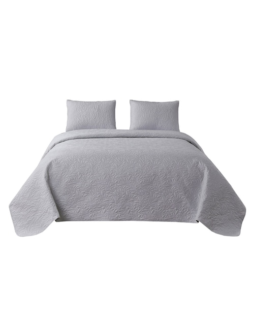COLCHA HOMAGE COLSUFLOWERS2, MAT, GRIS