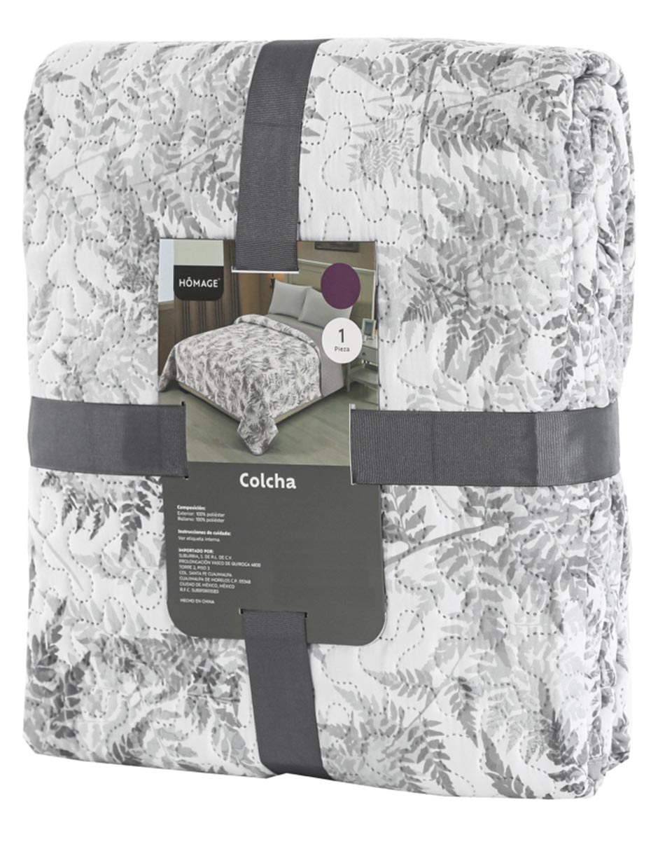 COLCHA HOMAGE COLOPLACOIMPR, IND, GRIS