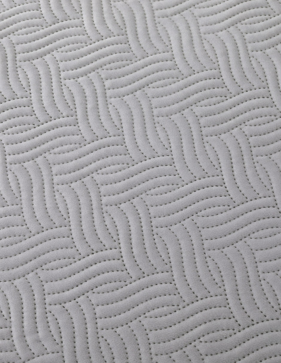 COLCHA HOMAGE COLSUVELVET26, KS, GRIS
